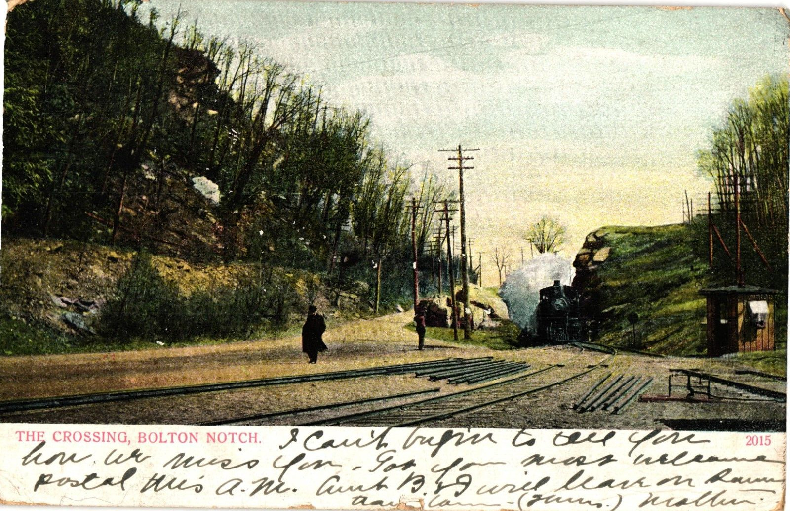 The Crossing Bolton Notch Connecticut Undivided Postcard c1905