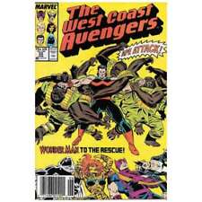 West Coast Avengers (1985 series) #33 Newsstand in VF minus. Marvel comics [f: picture