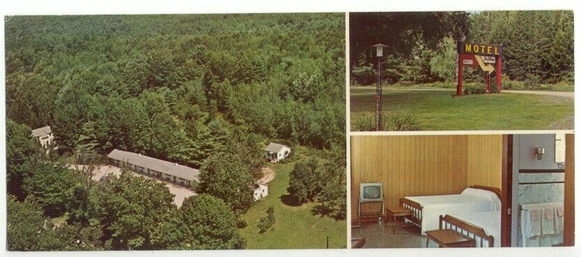 Windham ME Long Village Motel Panoramic Vintage Postcard - Maine