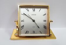 Vintage Concord #274 Brass 8 Day Mechanical Desk Clock With Alarm  picture