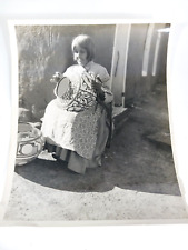 Vintage Zuni Pueblo Woman Pottery Potter Catalina Zunie Photograph R. Underhill picture