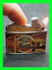 Rare Vintage Lincoln Silver Bar Haugan Montana Petrol Lighter HTF ~ Mint Cond.   picture