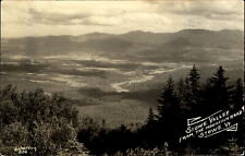 Stowe Valley from the Mountain Road ~ Stowe Vermont VT ~ aerial RPPC real photo picture