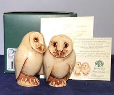 Harmony Kingdom ~ Franklin & Eleanor ~ Owls ~ UK Made ~ MIB ~ Two by Two picture