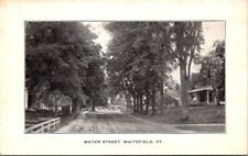 Postcard Water Street Waitsfield Vermont VT Dirt Street Road c.1901-1907    N538 picture