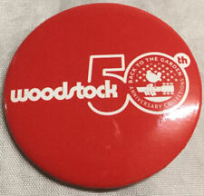 Woodstock 50th Anniversary Promo Pin 2” Button Back to the Garden Collection picture