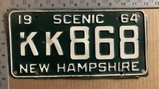 1964 New Hampshire license plate KK 868 Rockingham Ford Chevy Dodge 12893 picture