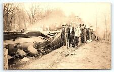 c1915 TRAIN WRECK DISASTER G.C. BLAZIER BELVIDERE N.J. RPPC POSTCARD P3395 picture