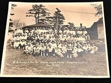 Vintage 1947 Photo Stowe Country Club Bowling Outing Vermont 8x10” picture