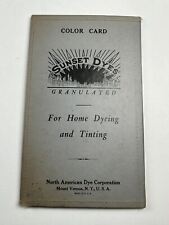North American Dye Co Mount Vernon NY Sunset Dye Sample Book picture