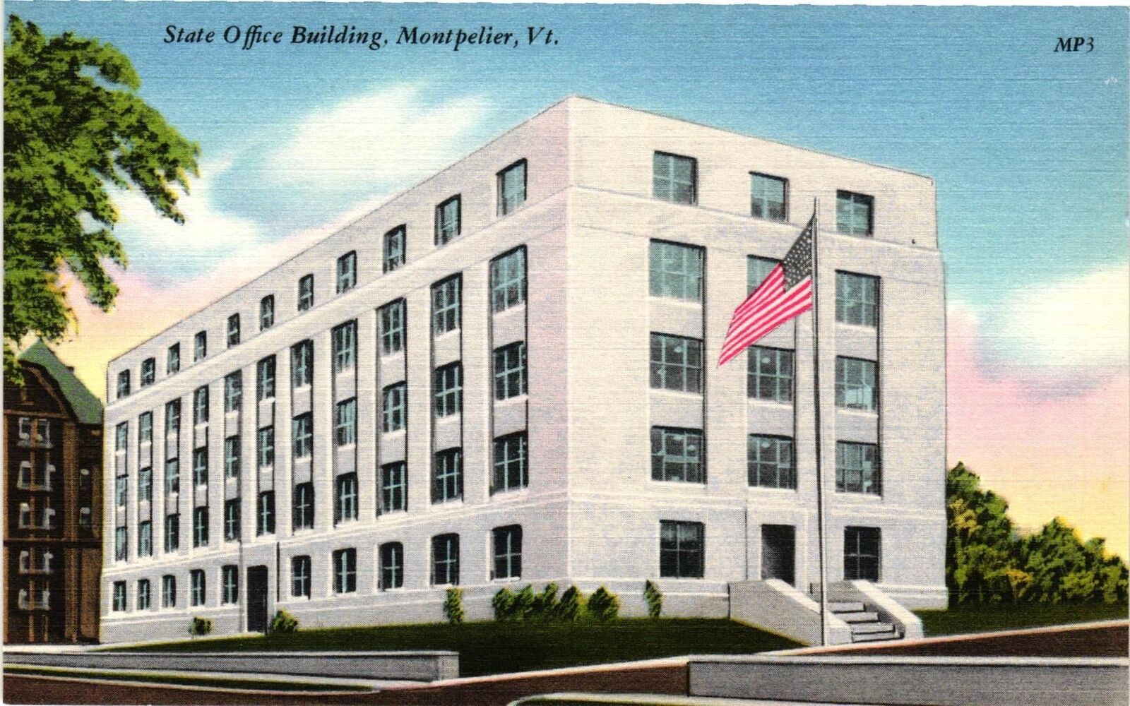 Vintage Postcard- STATE OFFICE BUILDING, MONTPELIER, VT.
