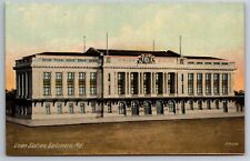 Union Station Baltimore MD C1920's Postcard P7 picture