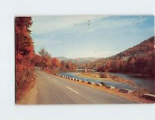 Postcard Looking Up West River Route 30 West Dummerston Vermont USA picture