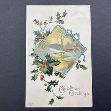 Antique 1910 Christmas Postcard Marshfield Missouri Stamp Edith Lamb V2526 picture