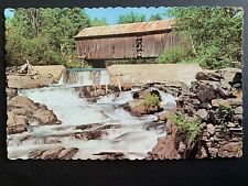 Postcard Thetford Center VT - Covered Bridge Ompompanoosuc River Rapids picture
