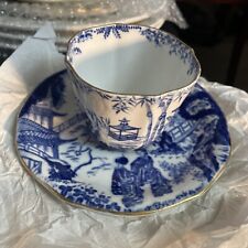 Royal Crown Derby Blue Mikado Cup & Saucer 6049394 picture