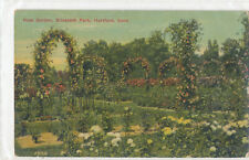 Rose Garden HARTFORD, CT / EAST WINDSOR HILL, CT 4 BAR  CANCEL 1912 postcard picture