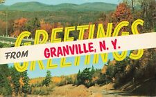 Greetings from Granville New York NY - Postcard picture
