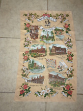 Sally Jayne Textiles Cotton Shakespeare's Stratford Tea Towel Landmarks 18x29