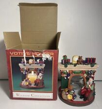 Windsor Collection Christmas Votive Candle Holder Fireplace Santa And Toys picture