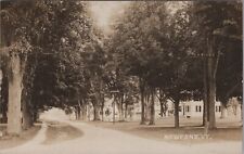 Newfane, VT: RPPC of street scene, trees, Windham County, Vermont Photo Postcard picture