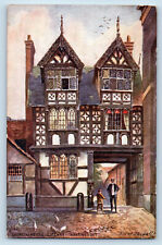 Shrewsbury England Postcard Council House Gateway c1910 Oilette Tuck Art picture