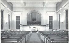 Athens First Presbyterian Church Interior 1940 Unused GA picture