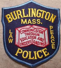MA Burlington Massachusetts Police Shoulder Patch picture