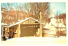 Old Covered Bridge at Waitsfield Vermont Postcard picture