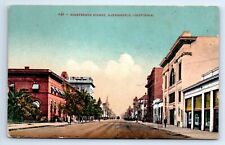 Bakersfield California CA Nineteenth Street Dirt Roads Shops Postcard c.1910 picture
