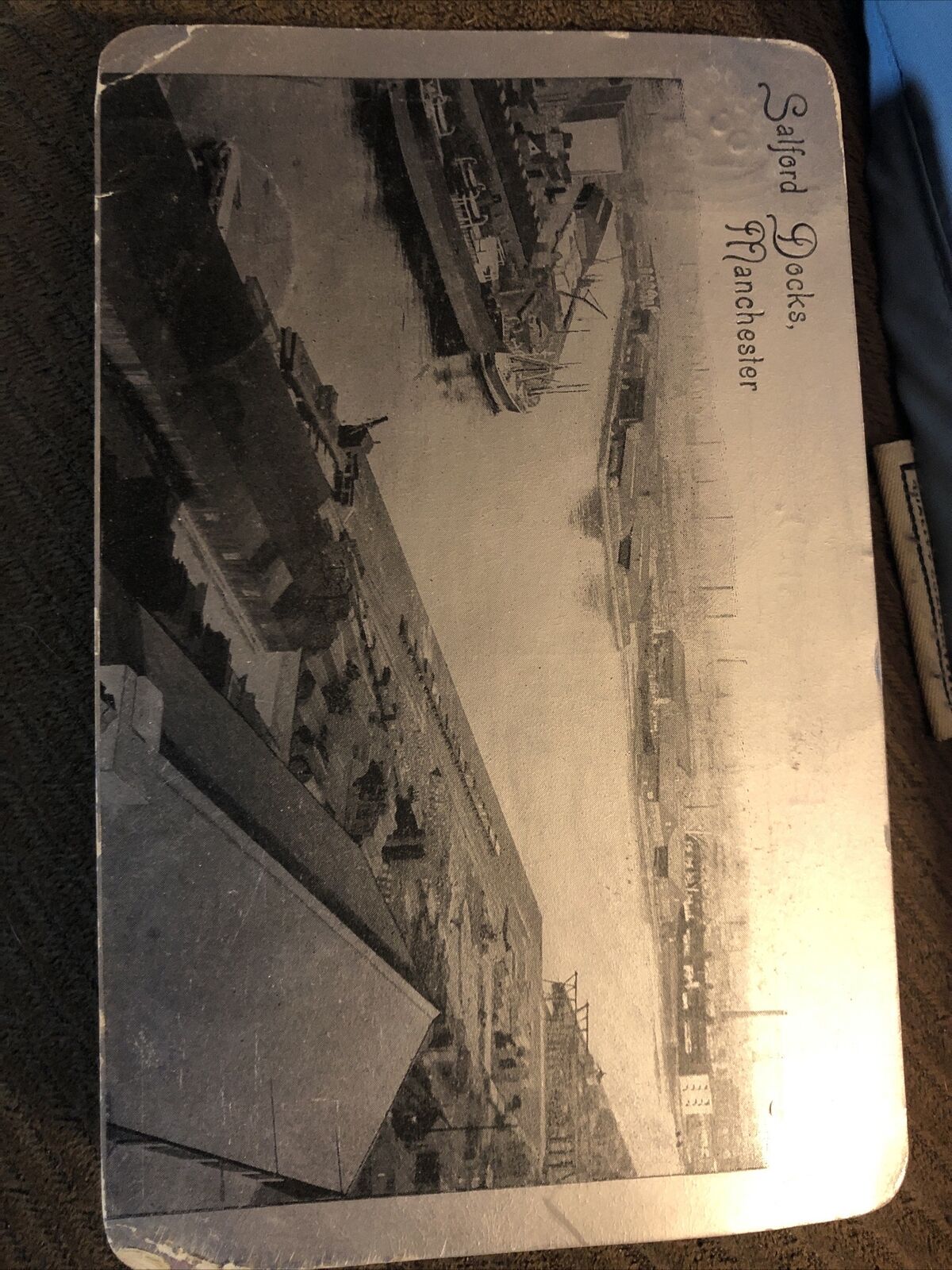 1906 Almino Postcard Salford Docks Manchester