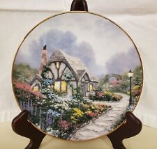 Thomas Kinkade Collector Plate Chandler's Cottage Edwin Knowles Garden Cottages  picture