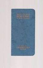 1926 Routes And Road Laws of New England Issued By Twin Mutuals Booklet picture