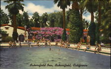 Bakersfield Inn swimming pool ~ Bakersfield California CA ~ 1940s picture