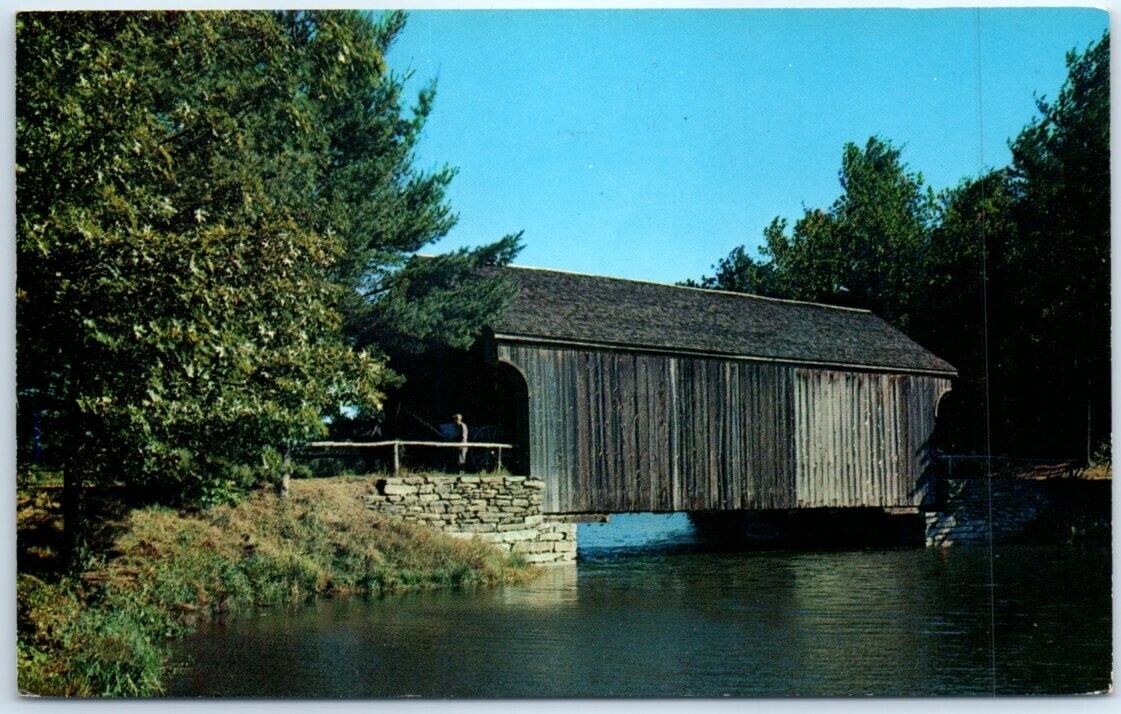 Postcard - Covered Bridge from Dummerston, Vermont, USA