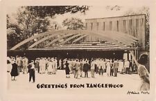 Greetings from Tanglewood Music Festival Stockbridge MA RPPC B39 picture