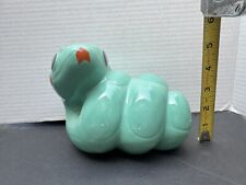 2013 Wells Fargo Year of the Snake Chinese New Year Ceramic Piggy Bank Teal picture