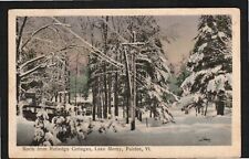 Old Postcard Rutledge Cottages Lake Morey Fairlee Vermont cancel 1935 picture