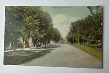 Main Street Orwell VT Vermont postcard 1909 picture