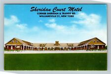 Williamsville NY, Sheridan Court Motel, Antique, New York Vintage Postcard picture