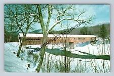 Postcard New England Most Photographed Cover Bridge Near Dummerston Vermont picture