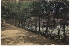 1909 Stowe MA Postcard Mass Massachusetts Lake Boon Judson DB Hand Colored RARE picture