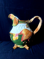 Fitz & Floyd Huntington  Pitcher - Fall, Leaves Green, Gold & Red Autumn Colors picture