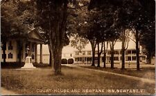 RPPC Court House and Newfane Inn, Newfane VT c1921 Postcard V77 picture