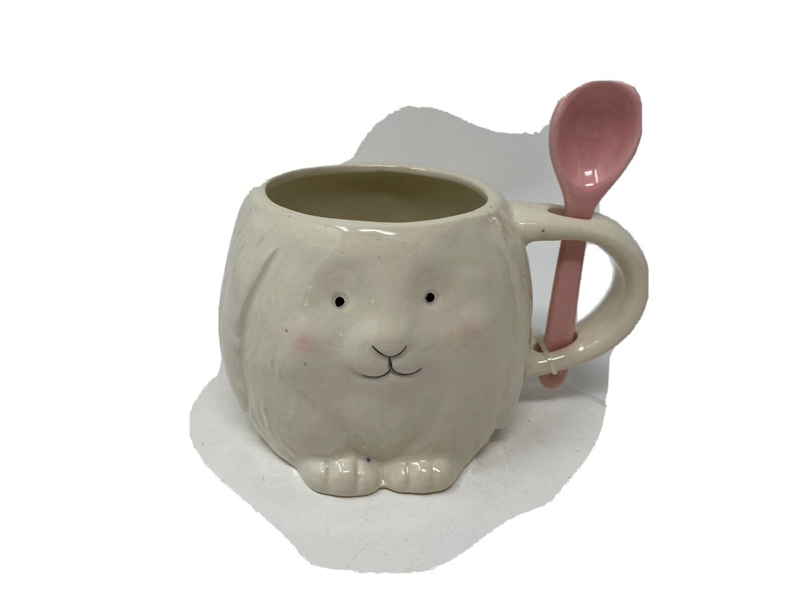 Arlington Design Ceramic 16oz Bunny Mug & Spoon BB01B46004
