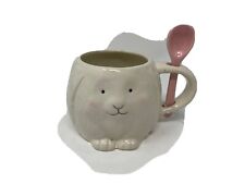 Arlington Design Ceramic 16oz Bunny Mug & Spoon BB01B46004 picture