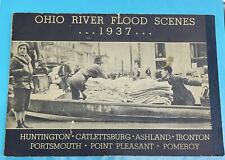 1937 Ohio River Flood Scenes Photo Booklet Ironton Ashland Huntington Portsmouth picture