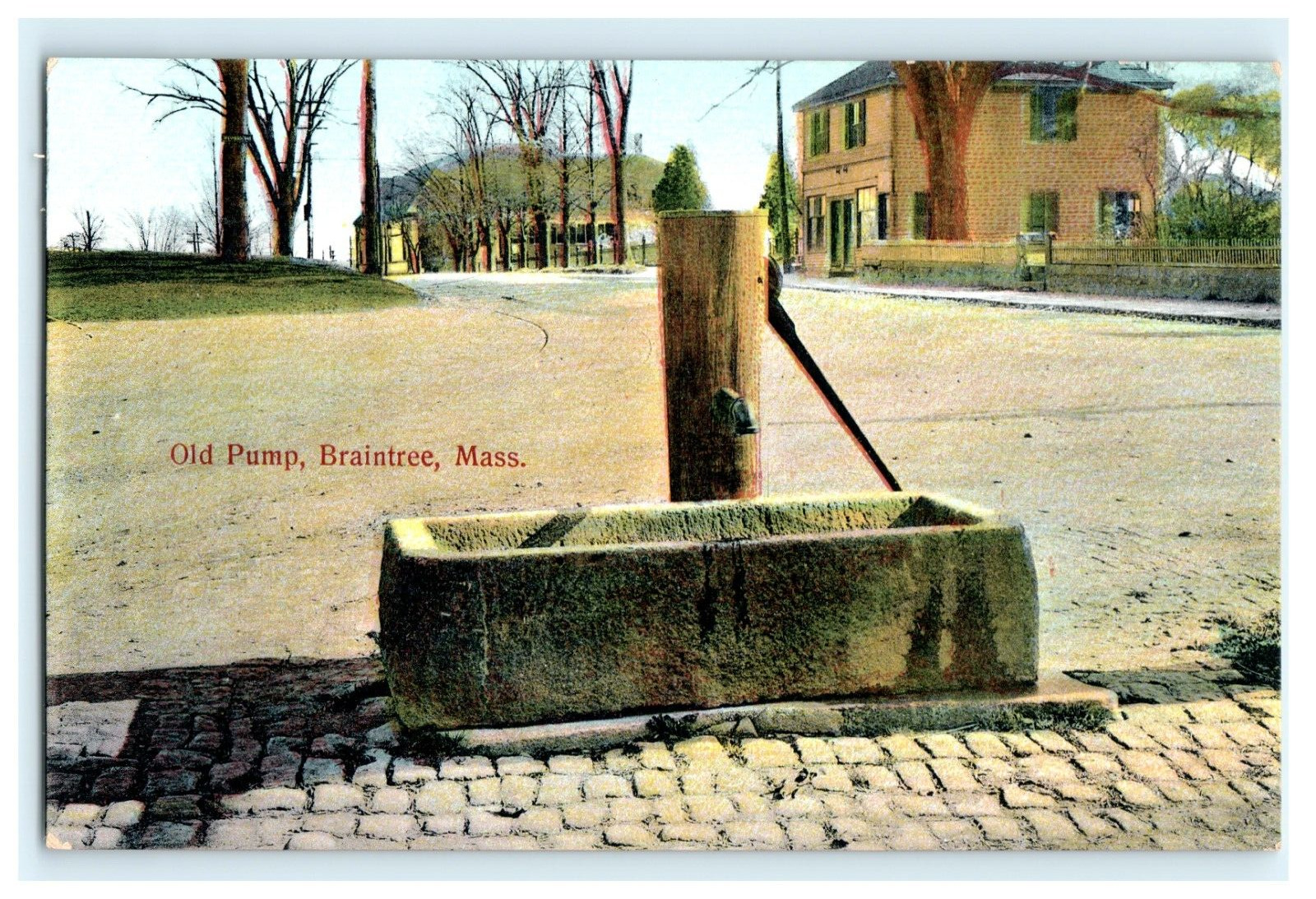 Old Pump Braintree MA Early Street View