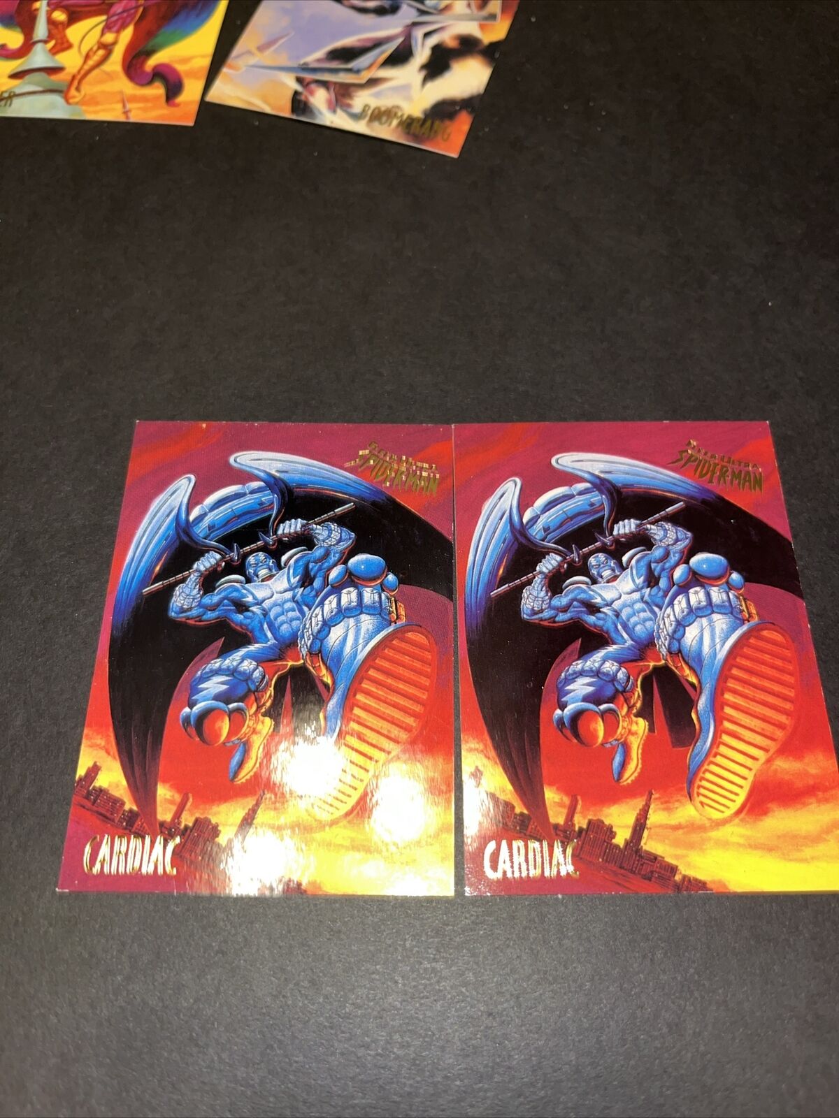 Twin Cardiac Marvel Fleer Ultra Spider-Man Trading Card # 11 Vintage 1995 LP