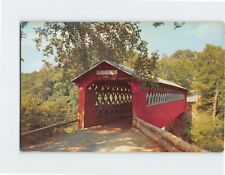 Postcard Old Covered Chiselville Bridge East Arlington Vermont USA picture
